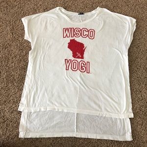 Wisco Yogi Dragonfly Hot Yoga Hi-Lo T-shirt
